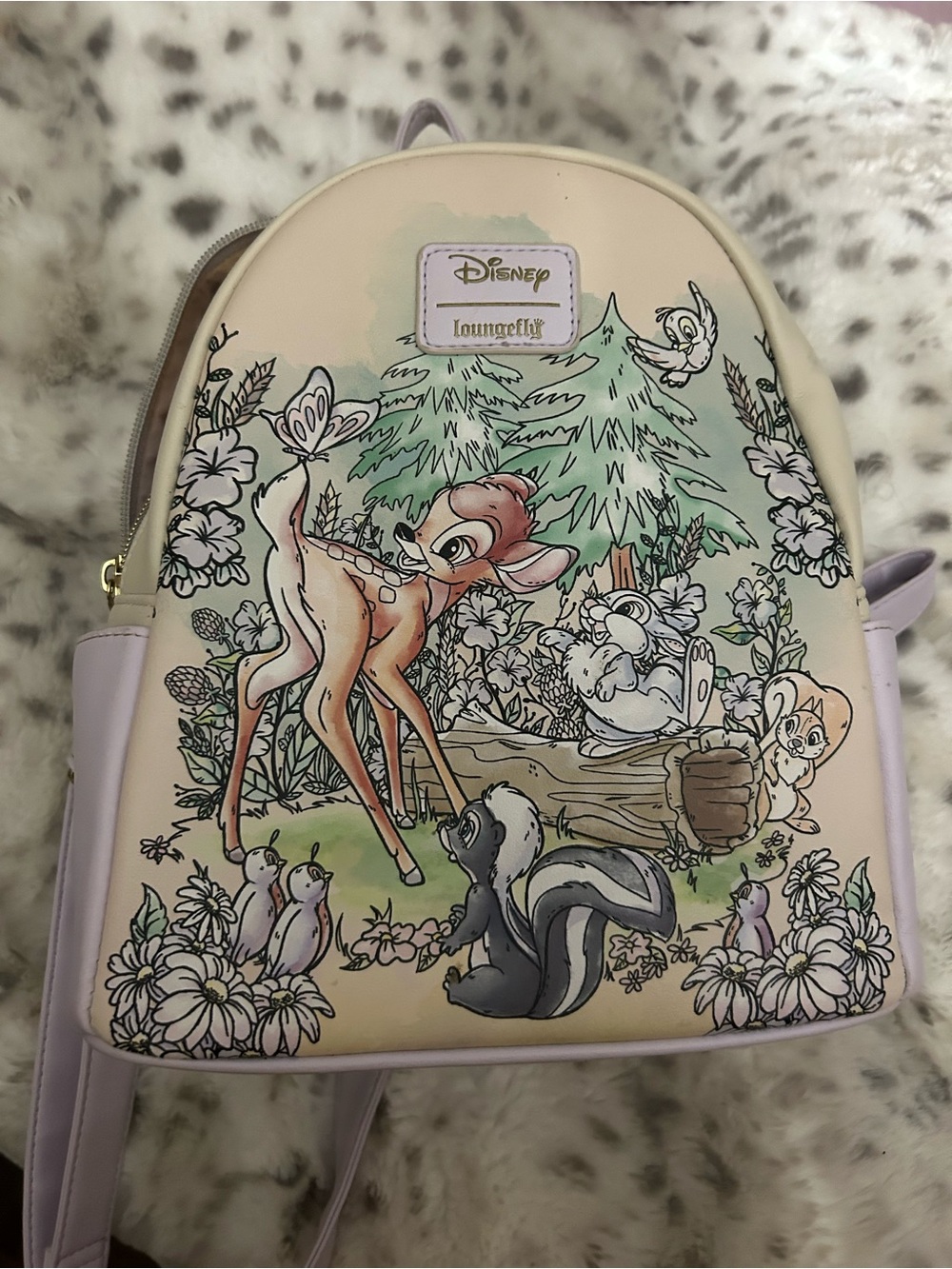 Loungefly Pastel Lilac Bambi Woodland Mini Backpack